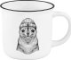 Cup&You Kubek Mewa i Foka- starannie wykonane naczynie z uroczym matowym nadrukiem, które świetnie nada się jako upominek, umili wakacyjną przerwę na kawę lub herbatę, wykonany z porcelany New Bone China 1