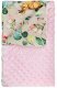 Lulando Lulando BABYDECKE 100 X 75 CM ROSA BLUMEN 1