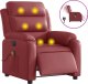 vidaXL Rozkładany fotel masujący, elektryczny, bordowy, sztuczna skóra 2