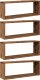 vidaXL Półki ścienne kostki, 4 szt., stare drewno, 60x15x23 cm 2