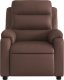 vidaXL Fotel rozkładany, brązowy, sztuczna skóra 6