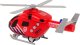 LeanToys Helikopter Ratunkowy Straż Pożarna Czerwony Dźwięk Światła Śmigła LEAN Toys 1