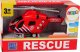 LeanToys Helikopter Ratunkowy Straż Pożarna Czerwony Dźwięk Światła Śmigła LEAN Toys 3