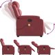 vidaXL Podnoszony fotel masujący, rozkładany, winna czerwień, ekoskóra 6