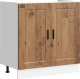 vidaXL vidaXL Szafka pod zlewozmywak, Porto, stare drewno, 80x46x81,5 cm 2