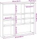 vidaXL vidaXL Półka ścienna, stare drewno 90x16x78 cm materiał drewnopochodny 9
