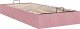 vidaXL vidaXL Rama łóżka otomana bez materaca, różowa, 90x200 cm, aksamit 7