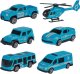 Woopie WOOPIE Zestaw Cieżarówka Transporter 3w1 Niebieski Policja 2