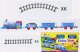 LeanToys Zestaw Pociąg 3 Wagony Na Baterie Tory Efekty Świetlne i Dźwiękowe 4