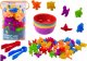 LeanToys Zestaw Sorter Edukacyjny Nauka Kolorów Liczenia Dinozaury 48 El 1