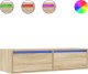 vidaXL vidaXL Szafka pod TV z oświetleniem LED, dąb sonoma, 100x35,5x25 cm 2