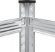 vidaXL 2-poziomowe półki na opony, 2 szt., srebrne, 110x40x109cm, stal 8