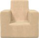 vidaXL Sofa dziecięca, kremowa, miękki plusz 2