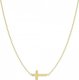 Radziszewska Jewellery Naszyjnik z Krzyżykiem srebro pozłacane 1