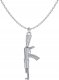 Radziszewska Jewellery Naszyjnik Srebrny KAŁASZNIKOW AK 47 Łańcuszek 925 Prezent DEDYKACJA GRATIS 1