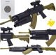 Skleplolki KARABIN PISTOLET NA KULKI BB CELOWNIK LASER REPLIKA GRANATNIK BROŃ ZABAWKA 1