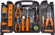 Zestaw narzędzi Isma Walizka narzędziowa młotek szczypce wkrętaki 129el 3