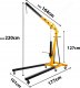 JCB Żuraw warsztatowy 2t hydrauliczny składany podnośnik do silników (długość wysięgnika: 365-1930mm) 3