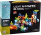 MalPlay Klocki magnetyczne świecące 75 elementów Light Blocks 2
