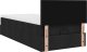 vidaXL vidaXL Rama łóżka otomana z materacem, czarna, 90x200 cm, tkanina 9