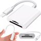 Alogy Czytnik kart pamięci Alogy SD Micro Card Reader do iPhone iPad adapter przejściówka Lightning 12