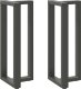 vidaXL Nogi do stołu barowego, 2 szt., antracyt, 40x35x(100-101) cm 1