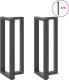 vidaXL Nogi do stołu barowego, 2 szt., antracyt, 40x35x(100-101) cm 3