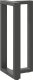 vidaXL Nogi do stołu barowego, 2 szt., antracyt, 40x35x(90-91)cm, stal 3