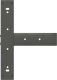 vidaXL Nogi do stołu barowego, 2 szt., antracyt, 40x35x(90-91)cm, stal 6