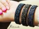 Radziszewska Jewellery Bransoletka Alcantara Srebrna Kryształy Prezent na Dzień Kobiet ŻYCZENIA 2