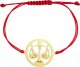Radziszewska Jewellery Bransoletka Złota Znak Zodiaku Waga 925 Sznurek Prezent GRAWER GRATIS 1