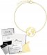 MEJK Jewellery Bransoletka Złota Kula Ziemska SREBRO 925 Mapa Świata DEDYKACJA GRATIS 1