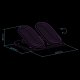 Ultradesk Podstawa ergonomiczna pod nogi, FOOTPODIUM czarny, plastikowy, ULTRADESK 7