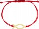 Radziszewska Jewellery Bransoletka Złota Ryba Ichtys Sznurek SREBRO 925 Prezent DEDYKACJA GRATIS 3