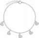 Radziszewska Jewellery Bransoletka Srebrna Serduszka Prezent 925 Biżuteria DEDYKACJA GRATIS 1