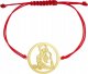 Radziszewska Jewellery Złota Bransoletka Joga na sznurku 925 Prezent GRAWER DEDYKACJA GRATIS 1