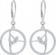 Radziszewska Jewellery Kolczyki Srebrne Gimnastyka Gimnastyczka 925 Bigiel GRAWER DEDYKACJA GRATIS 1