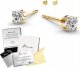 Radziszewska Jewellery Kolczyki Złote Cyrkonie Wkrętki 925 Dedykacja Biżuteria Prezent Kobieta 1