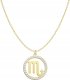Radziszewska Jewellery Złoty Naszyjnik Zodiak Skorpion Znak Zodiaku Srebro 925 DEDYKACJA GRATIS 1