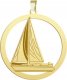 Radziszewska Jewellery ZŁOTA ZAWIESZKA ŻAGLÓWKA ŻEGLARSTWO SREBRO 925 PREZENT GRAWER GRATIS 2
