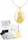Radziszewska Jewellery Złoty Łańcuszek z medalikiem MATKA BOSKA Z DZIECIĄTKIEM 925 GRAWER GRATIS 1
