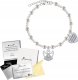 Radziszewska Jewellery Bransoletka na KOMUNIĘ Aniołek Serce z GRAWEREM SREBRO 925 Perły Kryształy 1