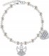 Radziszewska Jewellery Bransoletka na KOMUNIĘ Aniołek Serce z GRAWEREM SREBRO 925 Perły Kryształy 1