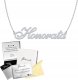 Radziszewska Jewellery Naszyjnik z imieniem HONORATA Łańcuszek SREBRO 925 Prezent DEDYKACJA GRATIS 1