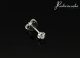 Radziszewska Jewellery Kolczyk Srebrny Męski z Cyrkonią 3mm 925 Sztyft Prezent DEDYKACJA GRATIS 2