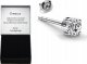 Radziszewska Jewellery Kolczyk Srebrny Męski z Cyrkonią 3mm 925 Sztyft Prezent DEDYKACJA GRATIS 3