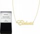 Radziszewska Jewellery Złoty Naszyjnik z imieniem ELŻBIETA Łańcuszek SREBRO 925 TABLICZKA GRATIS 1