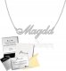 Radziszewska Jewellery Naszyjnik Srebrny z imieniem MAGDA Łańcuszek Prezent 925 ŻYCZENIA GRATIS 1