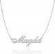 Radziszewska Jewellery Naszyjnik Srebrny z imieniem MAGDA Łańcuszek Prezent 925 ŻYCZENIA GRATIS 4