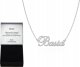 Radziszewska Jewellery Naszyjnik Srebrny z imieniem BASIA Ankier Kobieta Prezent 925 ŻYCZENIA 2